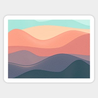 Abstract Waves Sticker